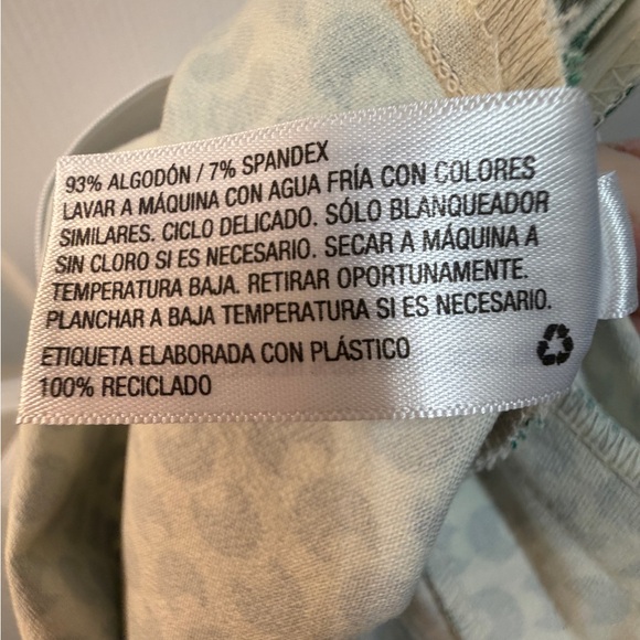 A New Day Side Zip Skinny Ankle Pants Kelly Green Geometric Pattern Size 12R - Picture 8 of 11